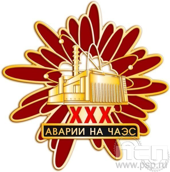 995.0. Нагрудный знак "30 лет аварии на ЧАЭС"