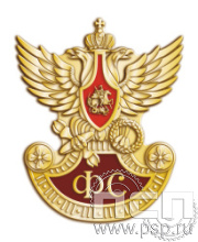 800.0. Нагрудный знак "230 лет Государственной фельдъегерской службы РФ"