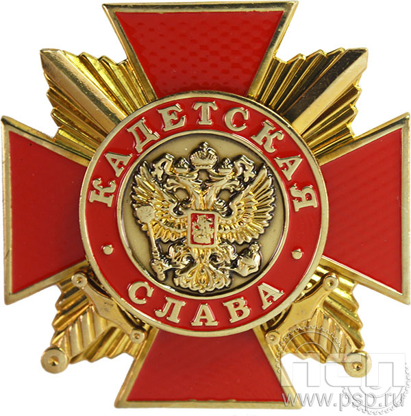 Нагрудный знак Кадетская слава красный 04.47к