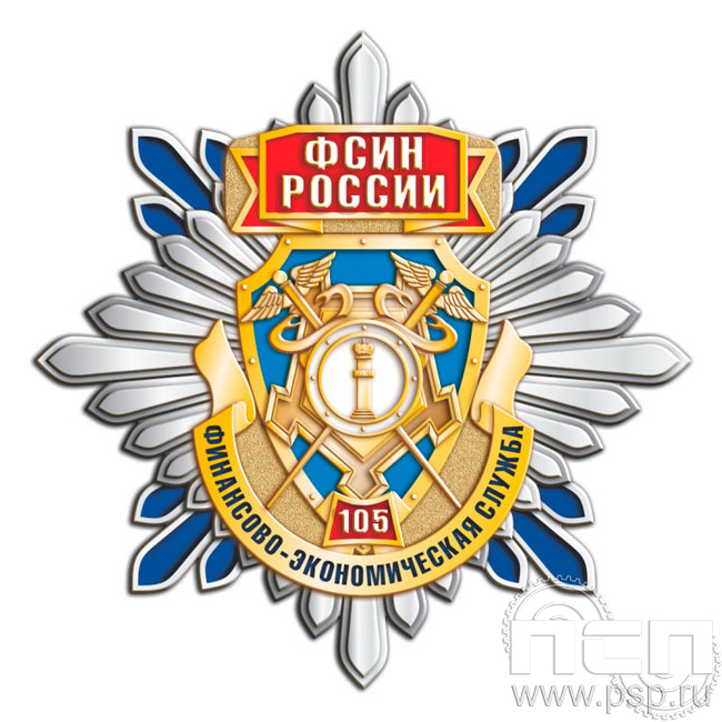 89.37. Нагрудный знак "105 лет Финансово-экономическая служба ФСИН"