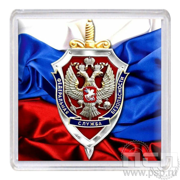 8.20.64 Магнит акриловый 65X65 с символикой военного ВУЗа