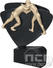 Фигурка литая Борьба 11см RFEL5016/BK/G