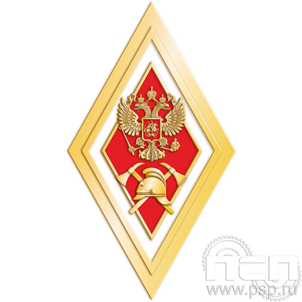 МЧС30 Нагрудный знак "135 лет Всероссийскому добровольному пожарному обществу"