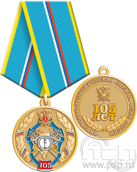 245.0.1(b). Медаль "105 лет Финансово-экономическая служба ФСИН"