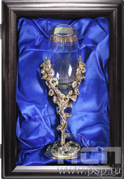 Набор бокал Цветы в шкатулке 4.12.35