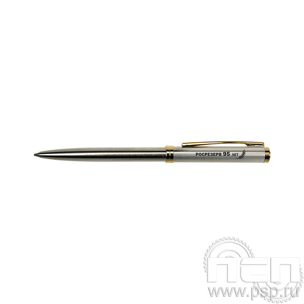 2239 Ручка шариковая Delgado Gold стальной корпус Росрезерв 95 лет