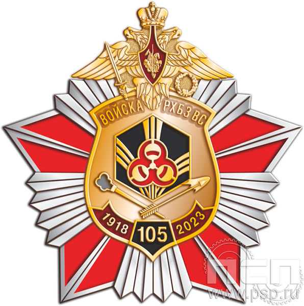 190.21. Нагрудный знак "105 лет РХБЗ"