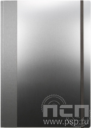 Книга для записей А4 алюминий с пр. для ручки 55790