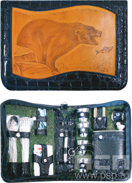 27.3.104. Набор "Дорожный" (4 персоны) с картиной "День штурманской службы ВМФ 325 лет, Авиация ВМФ 110 лет, ВТА 110 лет" 