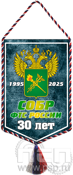 12.1.2 Вымпел тканевый "СОБР 30 лет"