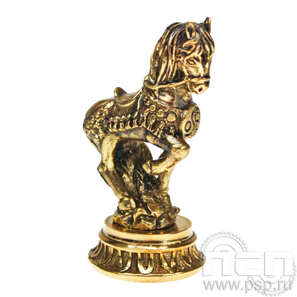 7.1.204.1 Статуэтка лошадь на ободке Красная Лошадь