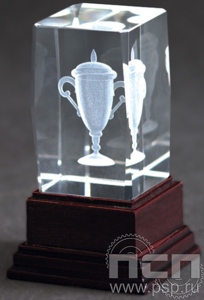 Награда хрустальная Кубок 70х70х120мм CAW70120/CUP