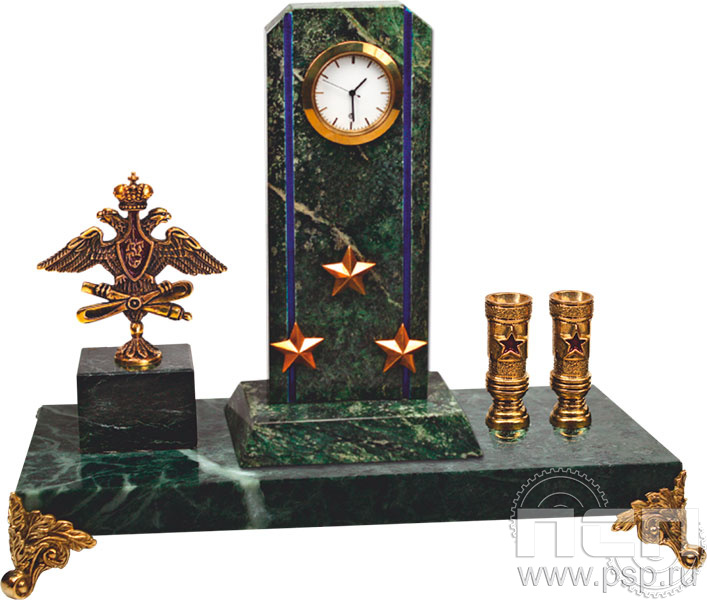 7.5.133. Часы Погон с п/п и гербом ВВС "110 лет Инженерно-авиационная и Штурманская службы ВВС"