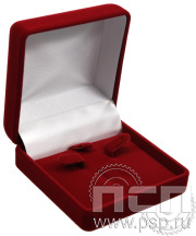 Футляр флокированный для карманных часов бордо (21407) 80х80 2.5.1