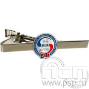 Заколка для галстука белая со значком 6.3.2.1334.0