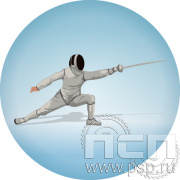 Жетон цветной Фехтование Д-25 D1-M8