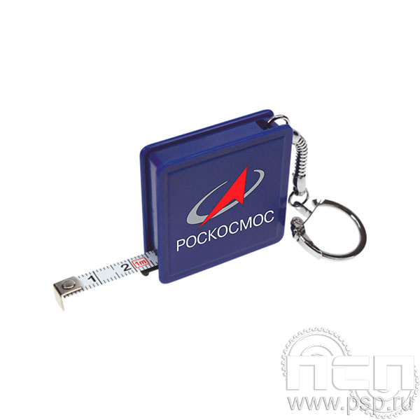 8.1.7 Брелок Рулетка с символикой заказчика Ракетно-космическая промышленность 80 лет