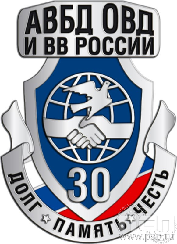 354.0. Значок "30 лет Ассоциация ВБД ОВД и ВВ России"