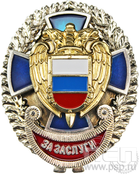 ФСО8. Нагрудный знак «За заслуги»