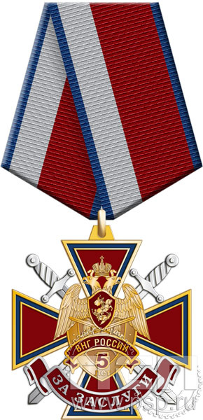 18.35.1. Нагрудный знак "5 лет Росгвардия"