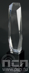 Награда хрустальная 30,5см футляр в комплекте C005A