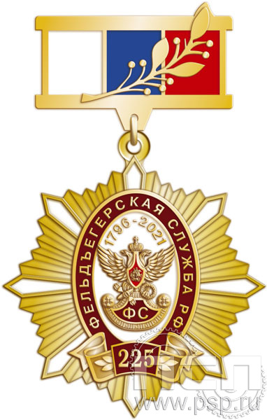 82.79.8. Нагрудный знак "225 лет Фельдъегерская служба"