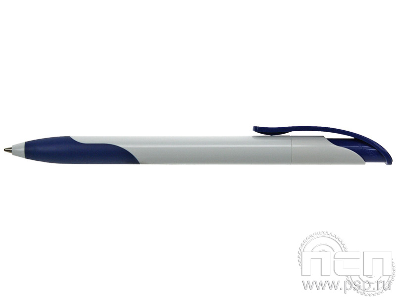 Ручка шариковая Challenger Soft бело-синяя 2417бс