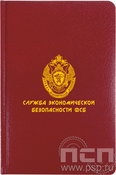 1.3.4.31 Ежедневник "Служба экономической безопасности "ФСБ" А5 красный 