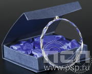 Медаль стеклянная CM002 Д-80(50) в комплекте коробка