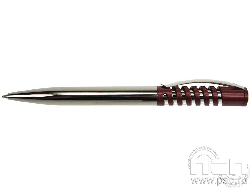 Ручка шариковая New Spring Chrome красная 2431к