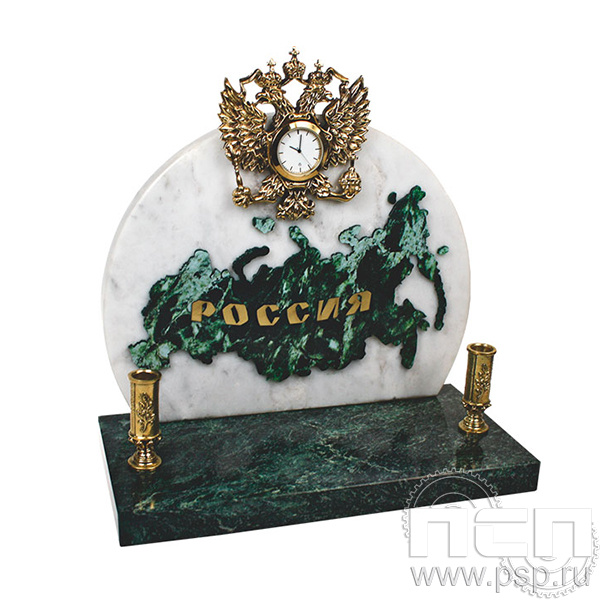 7.5.111 Часы "Россия" с п/п Ракетно-космическая промышленность 80 лет