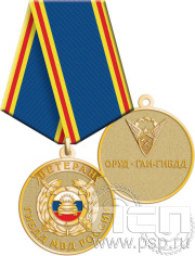 Медаль "Ветеран ГИБДД МВД России" 245.0.1(c)к