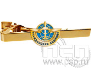 Заколка для галстука желтая со значком 6.3.1.183