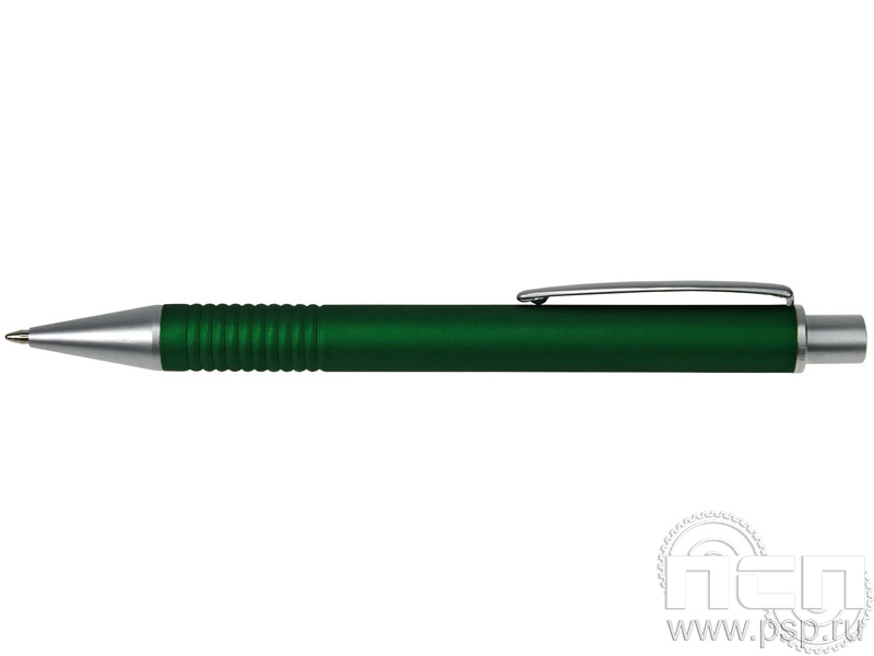 Ручка шариковая Leston серебро-зеленый 2530/15