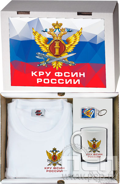 27.5.1.01. Набор: футболка, брелок, кружка "КРУ ФСИН России"