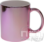 Кружка под сублимацию зеркальная малиновая 4.1.22