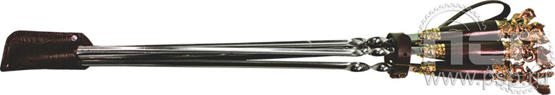 27.3.91. Набор шашлычный "Орел" в чехле уголек