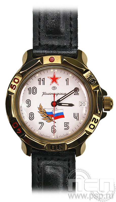 Часы наручные мужские «Командирские» 2414406/819277 2.1.6.28