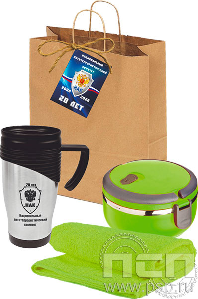 27.5.3.01. Набор (термокружка, ланч-бокс, полотенце) "НАК"