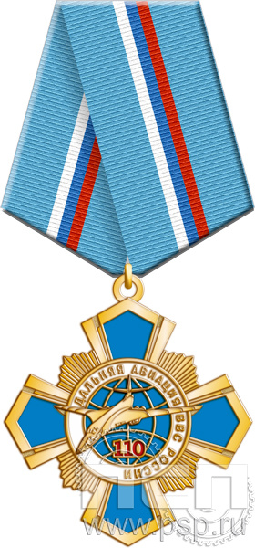 355.21.1. Нагрудный знак "110 лет Дальняя Авиация ВВС России"