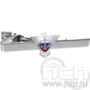 Заколка для галстука белая со значком 6.3.2.204