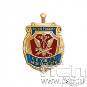 281.0. Значок "30 лет Служба безопасности ФСИН России"