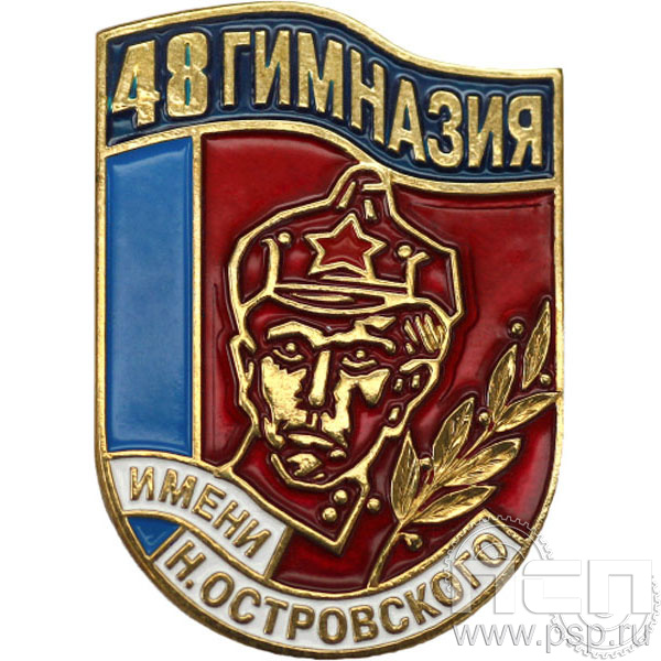 Значок «48 гимназия имени Н. Островского» 040.0к
