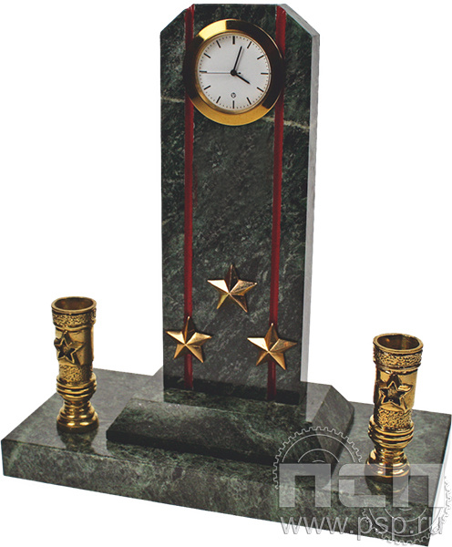 7.5.82.1. Часы Погон и гербом  с п/п "35 лет НЦБ Интерпола МВД России"