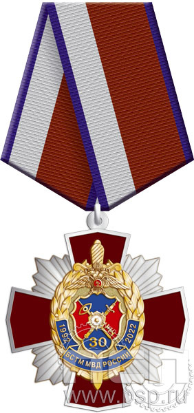118.3.1. Нагрудный знак "30 лет БСТМ МВД России"