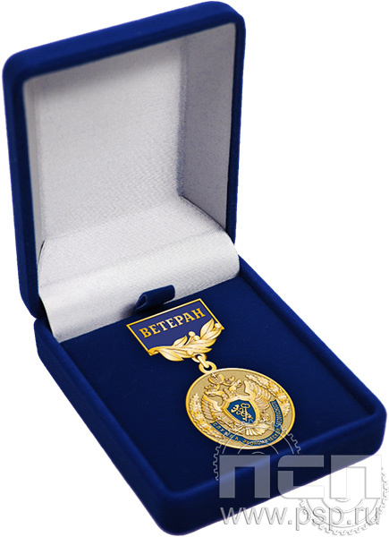 13.4.1.2 Медаль в бархатном фуляре "Служба экономической безопасности ФСБ"