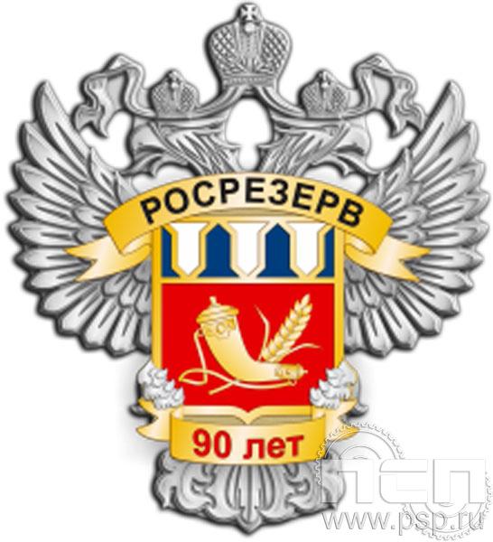 Нагрудный знак "90 лет Росрезерв" 248.1к