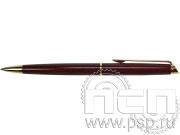 Ручка шариковая Hemisphere мрамор красный в подарочной коробке S0044010