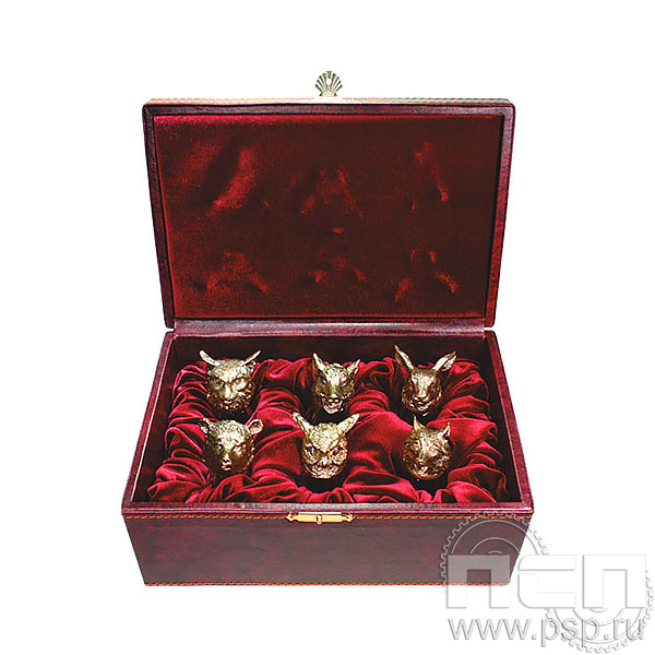 4.12.17 Набор рюмок Русская охота (6 штук) 