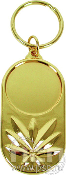 Брелок металлический 55х30(25) MD341/G